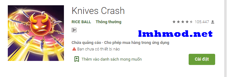 Knives Crash Hack full tiền full kim cương APK miễn phí – LMHMod.net